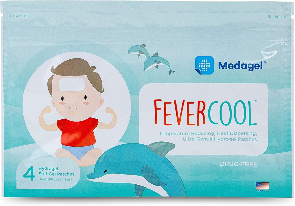 FeverCool Patches - Petice de răcire pentru febră, Migrene şi dureri de cap Deteriorare 