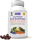 ANDREW LESSMAN Ultimate Eye Support 360 Softgels - 12mg Lutein, 6mg Zeaxantină, Bilberry, Key Nutrients pentru a sprijini sănătatea ochilor și să promoveze viziune sănătoasă. Fără aditivi. Uşor de înghiţit softgels