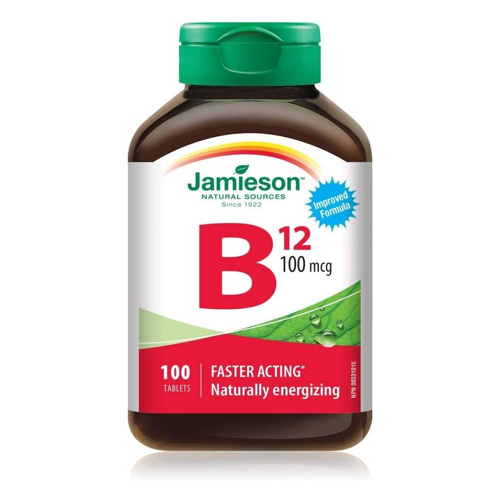 Jamieson B12 100 mcg (METHILCOBALAMIN), 100 comprimate