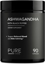 Organic Ashwagandha 1300mg cu negru Pepper 