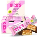NICKS Proteine batoane de ciocolata Peanut 15g proteine 
