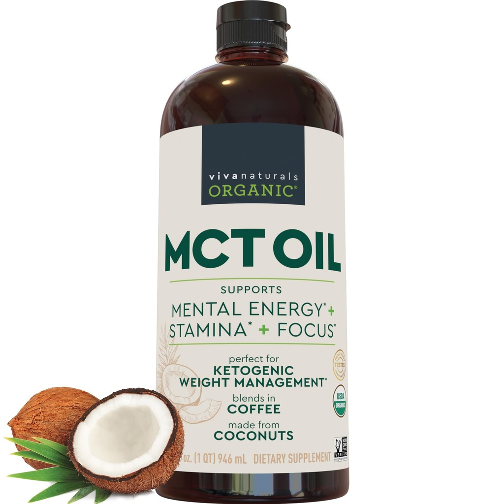 Viva Naturals Organic MCT Ulei, 32 fl oz 