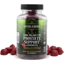 BUCKLEBURY 9-in-1 naturale Saw Palmetto Gummies cu zmeură și rodie aroma - plante-Base de suport prostata Suplimente pentru Mens Bladder Health, păr de creștere și de sprijin urinar - 60 Gummies