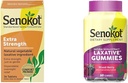 Senokot Extra Putere Laxative naturale legume pentru ajutor blând peste noapte constipație ocazională, 36 Conte & Supliment alimentar Gumies Laxative, extract de senna naturale, blând