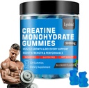 Creatine Monohidrat Gumries - 5g de Creatine Monohidrat per Serving- Creșterea forței și de a construi musculare, Sugar Free, Vegan, Aroma de afine, Fiecare flacon/120 capsule, pentru bărbați și femei (1)