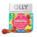 OLLY Prenatal Multivitamine Gummy, Sustine cresterea sanatoasa si dezvoltarea creierului, Acid folic, Vitamina D, Omega 3 DHA, Supliment masticabil, Citrus Berry Aroma, 30 zile de aprovizionare - 60 Conte