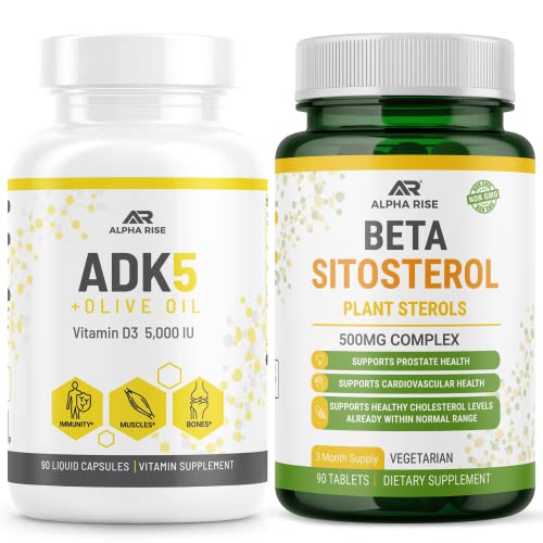 ADK 5 Supliment de vitamine + Beta Sitosterol - plante naturale Steroli