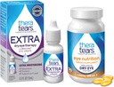 TheraTears 1200mg Omega 3 Supliment pentru Nutriţie Ochi, Seminte de in Organic Trigliceride Ulei de peşte & VIT E,90 Picături Ochi Conte, Terapie Ochi Extra uscat,15 ml,0.5 Fl oz
