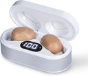 SIDA auditivă pentru seniori, amplificatoare de auz reîncărcabile cu Anularea zgomotului, Crystal Clear Sound, Invizibile SIDA auditivă OTC w/Charging Case pentru adulți