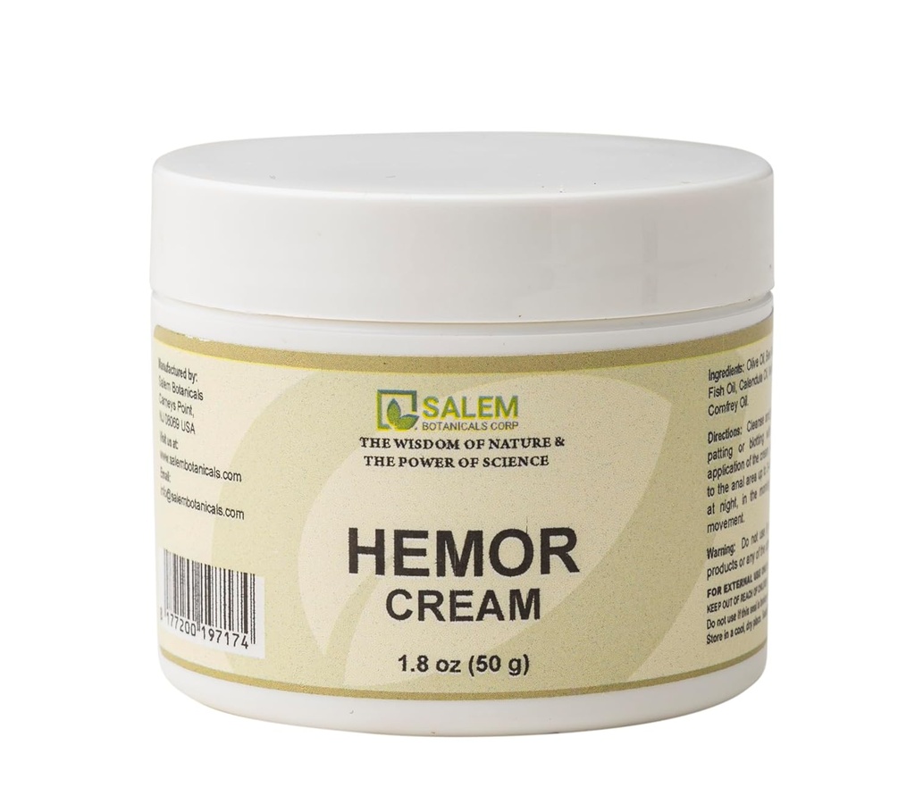 Salem Crema Botanică Hemor, 1.8 Ounce