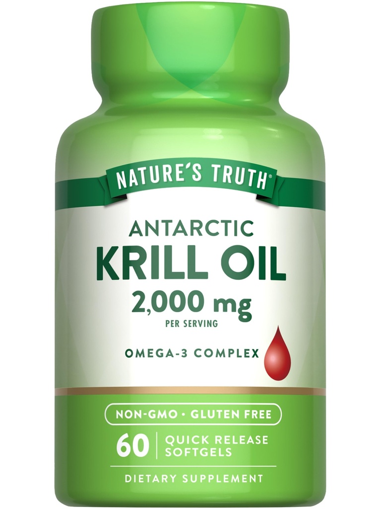 Adevărul Antarctica Krill ulei 2000mg Softgels 