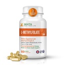 INVITA L-Metilfolat - Putere Professional Active metil Folate - 5-MTHF Supliment pentru energie, Mood & Immune Support - Non OMG, Gluten Free, No Fillers (5 Mg)