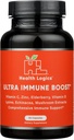 Logica Sănătăţii Fortifică! Capsule cu vitamina C, zinc, elderberry, vitamina D, Lysina, echinacea, și extracte de ciuperci pentru puternic suport imun antioxidant, 60 Capace vegetale