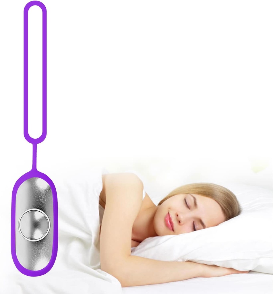 Dispozitiv de ajutor pentru somn, instrument de ajutor pentru somn portabil cu tehnologie de asistență pentru somn microcurent pentru îmbunătățirea calității somnului, violet