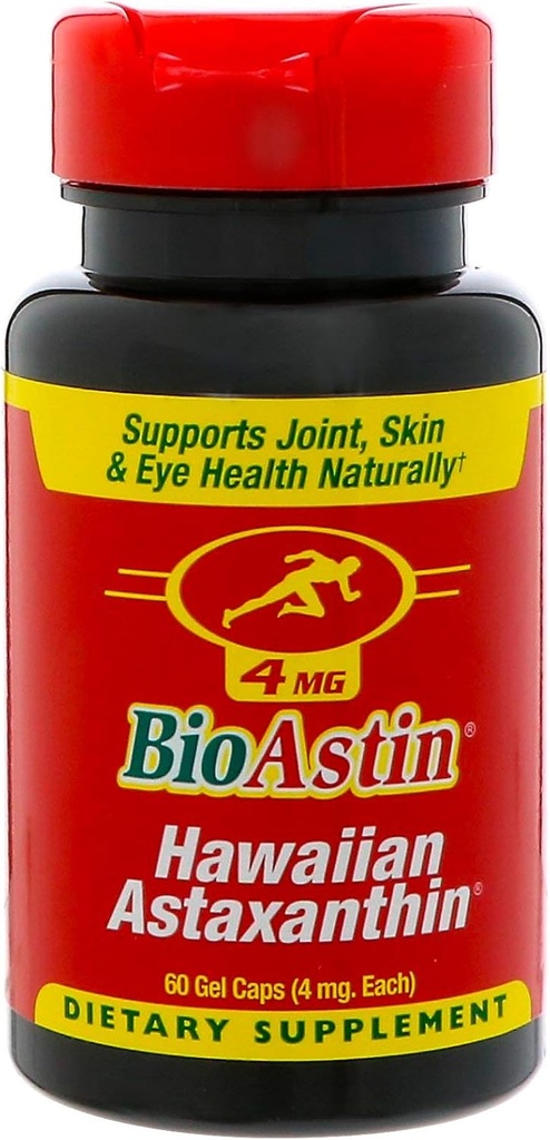 BioAstin Hawaiian Astaxanthin Antioxidant 4 MG (60 capsule Gel)