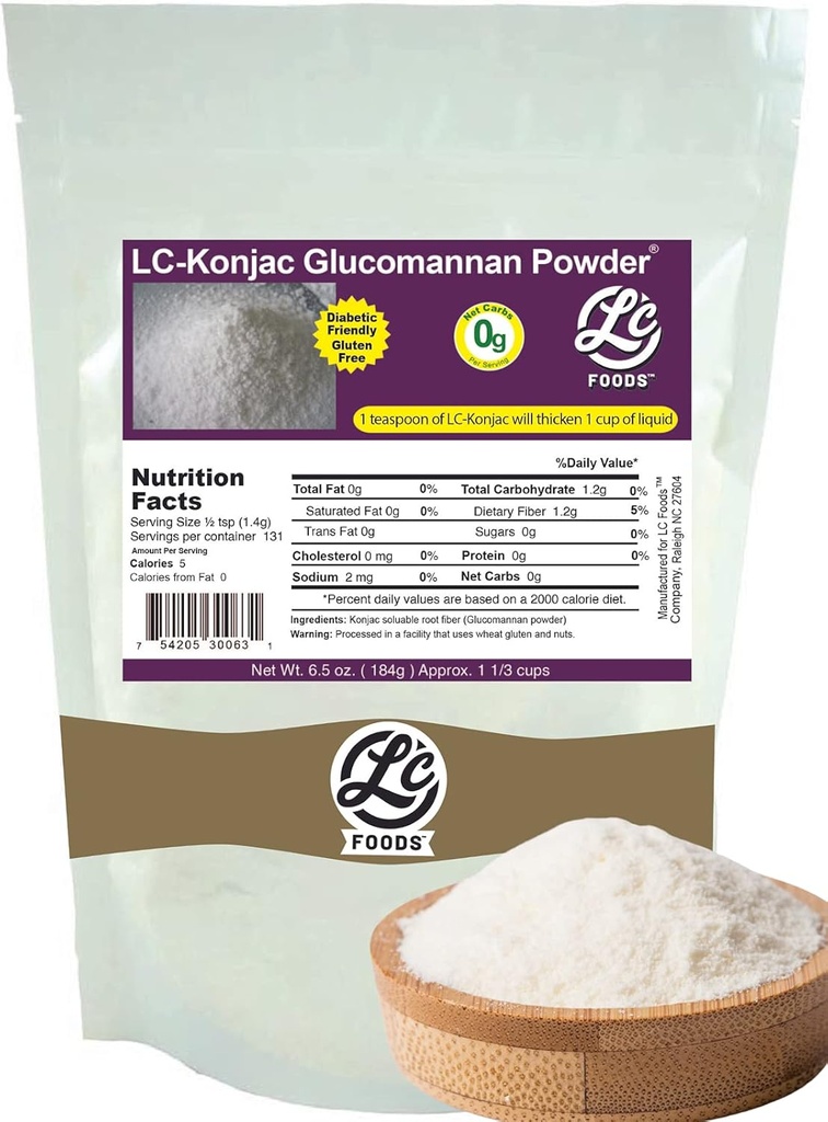 Alimente cu carbohidrati mici Konjac Glucomannan Powder 