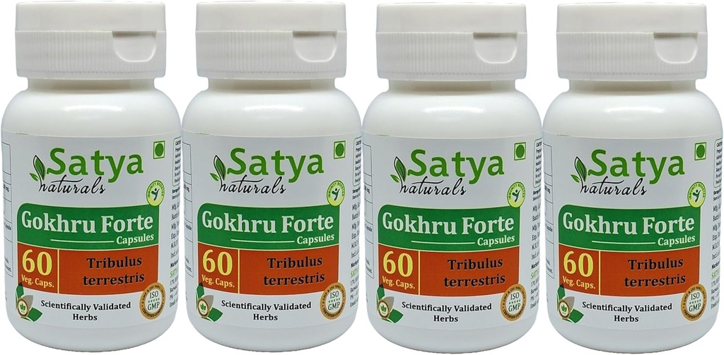 Capsulele Gokhru Forte 500 mg. 60 Veg. Capsulele Gokharu (Tribulus Terrestris) Extract capsule pentru bărbaţi şi femei 