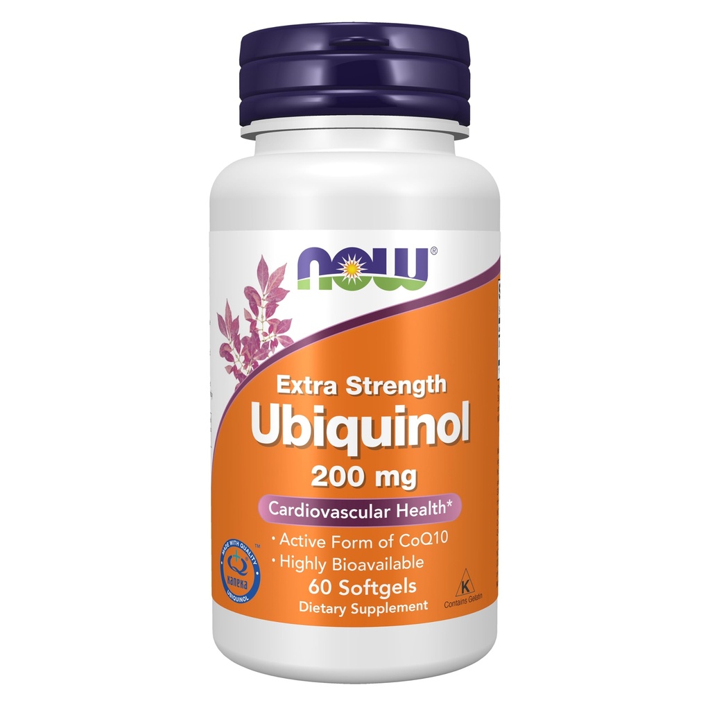 Suplimente acum, Ubichinol 200 mg, Biodisponibilitatea mare (Forma activa de CoQ10), 60 Softgels