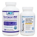 Serracor- NK (300) & Serra- RX 260000 SU (120) - Cicatricea ţesutului Bundle - Serrapeptază acidă  Proteolitică enzimatică