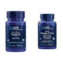 Extensie de viață Super Ubichinol CoQ10 cu PQQ, CoQ10, PQQ & Super Omega-3 Plus EPA/DHA ulei de pește, Sesame Lignans