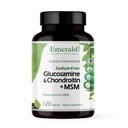 Smarald Labs Glucosamină & Chondroitin cu MSM - Bone Health & Joint Health Supplement - Gluten-free - 120 capsule (30-Day Suppliment)