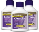 Bun Sense ClearLax, Polietilenă Glycol 3350 Pulbere pentru soluţie, Osmotic Laxative, 53.7 Oz, pachet de 3