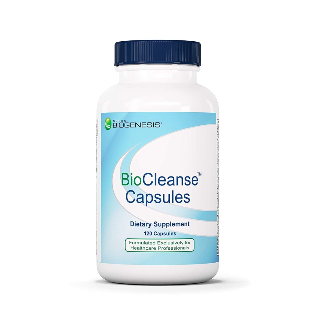 Nutra BioGenesis BioCleanse Capsules - Milk Thistle, N-Acetyl-L-Cysteine & MSM for Liver Support - 120 Capsules