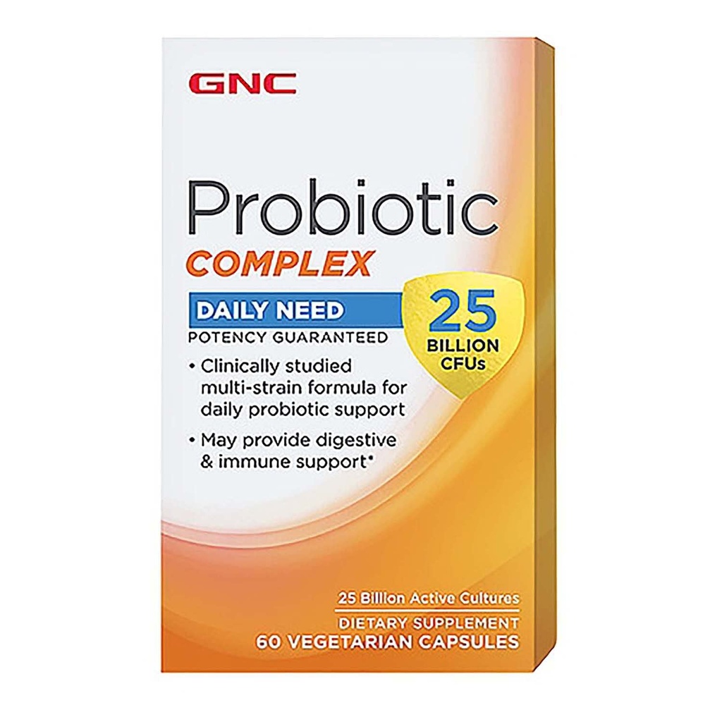 NCG Probiotic Complex cu - 25 miliarde CFU, 60 capsule, Zilnic suport probiotic