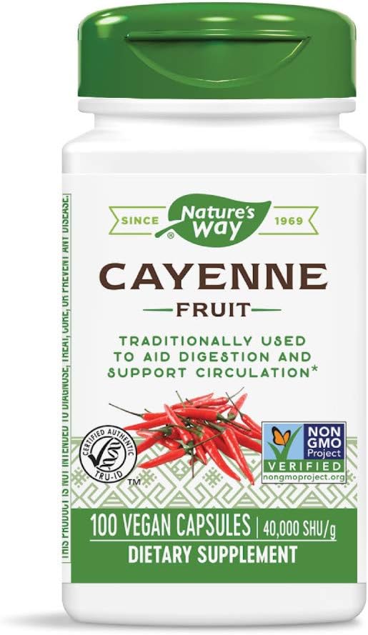 Natura mod Cayenne fructe, 100 capsule vegetariene