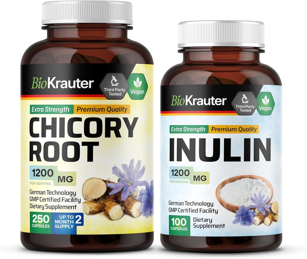BIO KRAUTER Cicoare Root 250 capsule & Inulin 100 capsule