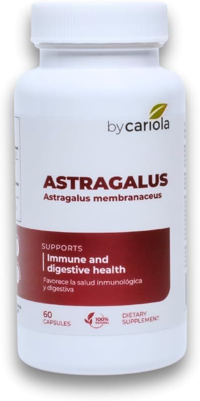 Capsulele de rădăcină Astragalus - Suplimentul de suport imun și digestiv - Formula naturală, Boosts Energy, Îmbunătățește Digestion - extract de Astragalus Membranaceus - 60 Conte (30 Servings)