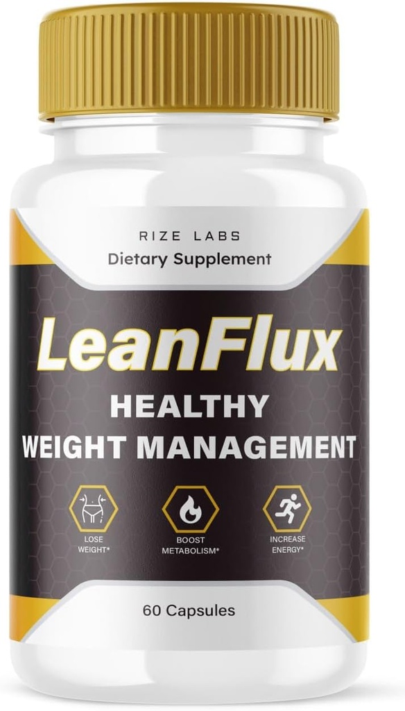 laborator de rize LeanFlux - Lean Flux pierdere în greutate pentru a crește nivelurile BAT, Leanflux Recenzii non-GMO Pastilele suplimentare ușor de înghițit, Gain Brown Adipose tesut BurnFat (60 capsule)