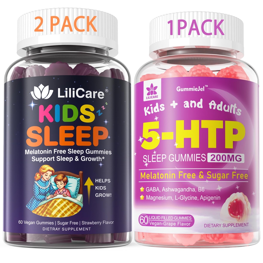 Gume 5HTP cu glicinat de magneziu + Gume de dormit pentru copii - Gume de magneziu