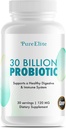 Gut Probiotic 30 Miliarde CFU cu DE111® & 10 Trandafiri - Supliment probiotic de mare potenta pentru sanatate digestiva, Suport Sistem imunitar, Absorbtie nutrient imbunatatit - non-GMO, 30 Capsule vegetariene