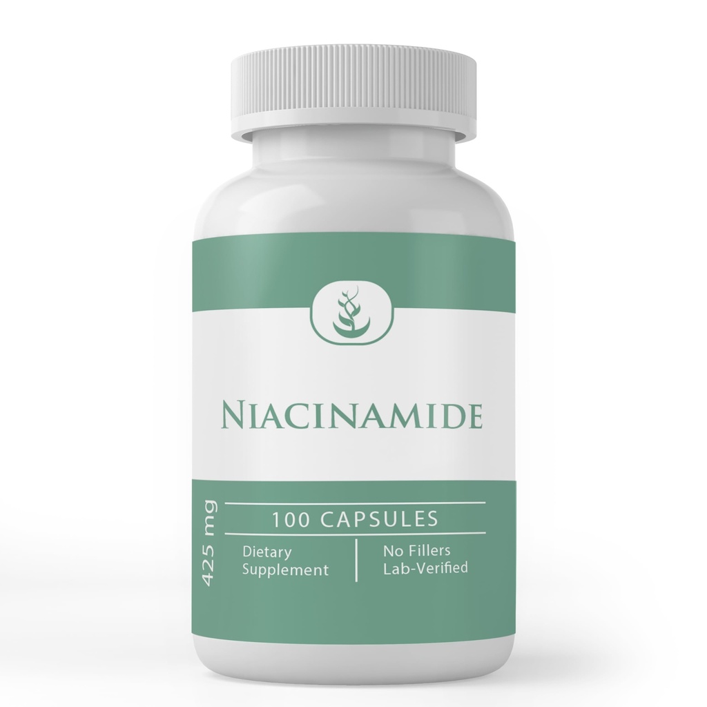 Ingrediente originale pure Niacinamidă (Vitamina B3), Pură, Fără Aditivi sau Fillers, Lab verificat