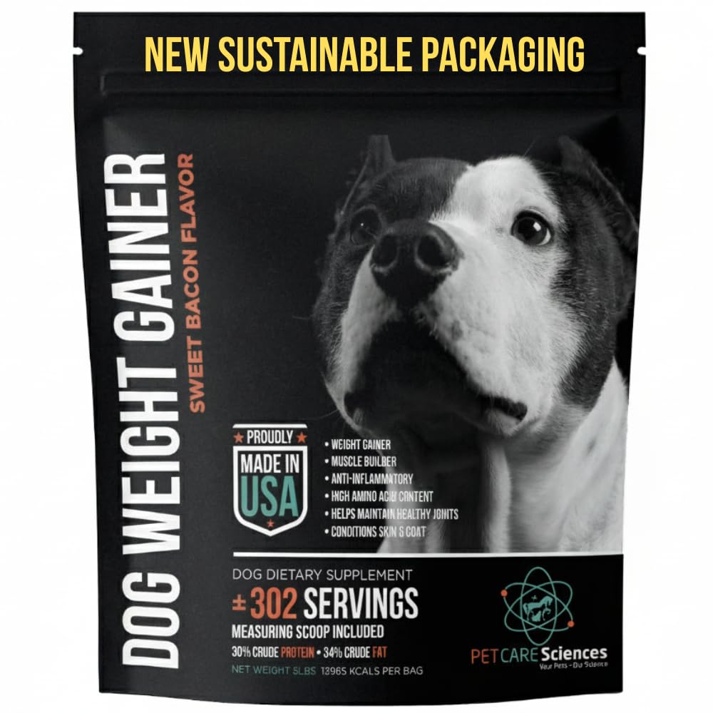 PET Care Science 5 lbs Servings of Dog Greutate Gainer - Suplimente câştig greutate pentru câini - Constructor musculare canin şi câine - Made in the USA