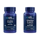 Extensie de viaţă Super Ubichinol CoQ10 cu PQQ, CoQ10, PQQ & Vitamine D şi K cu Iod de mare, vitamina D3, vitamina K1 şi K2