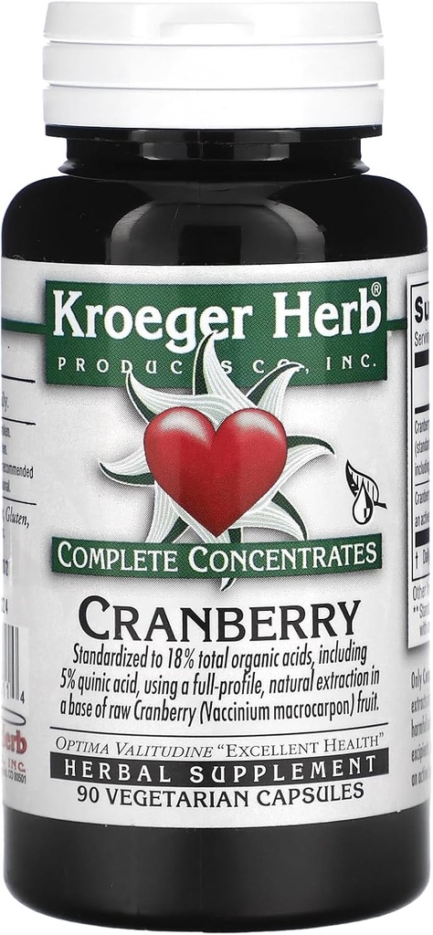 Cranberrry Concentrat complet Kroeger Herbs 90 VCaps