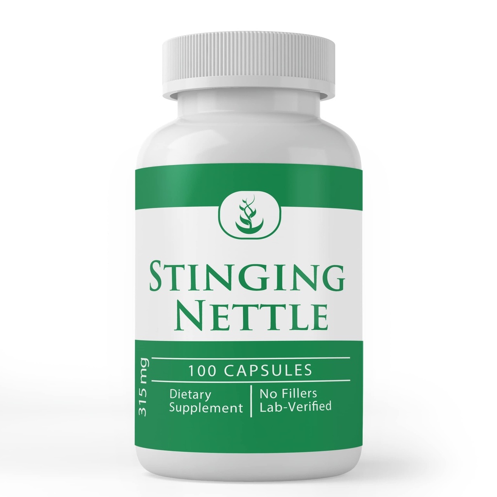 INGREDIENTE ORIGINALE PURE Stinging Nettle (100 capsule) Leaf întotdeauna pură, fără aditivi sau Fillers, Lab verificat