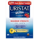 Uristat Ultra UTI Pain Relief Tablete, Rapidă Infecție a Tractului urinar Relief de durere urinară, Arsuri, Urgenta, Putere maximă, Coating cu aromă de afine, 30 comprimate