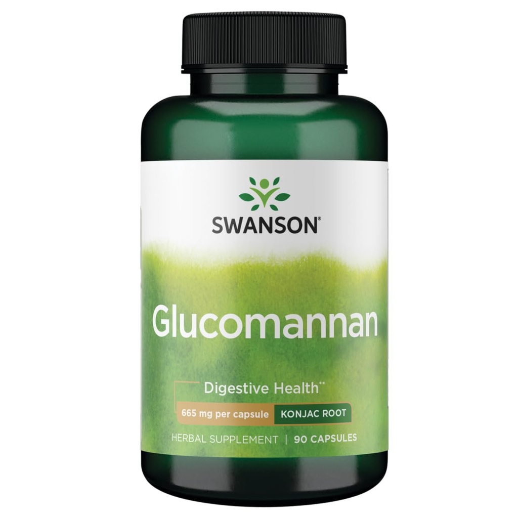 Swanson Glucomannan (Konjac Root) 665 mg 90 Capace