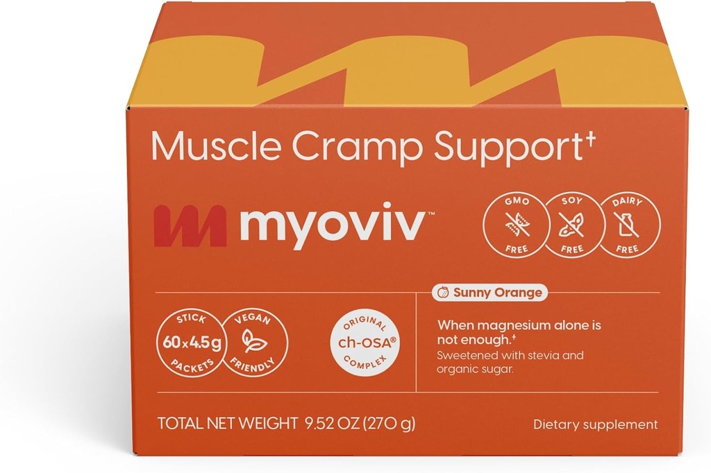 Relief puternic muschi Crampa - 60 Pachete, Sunny Orange Aroma - Suport Crama musculara - Sarcina si Alăptarea sigur