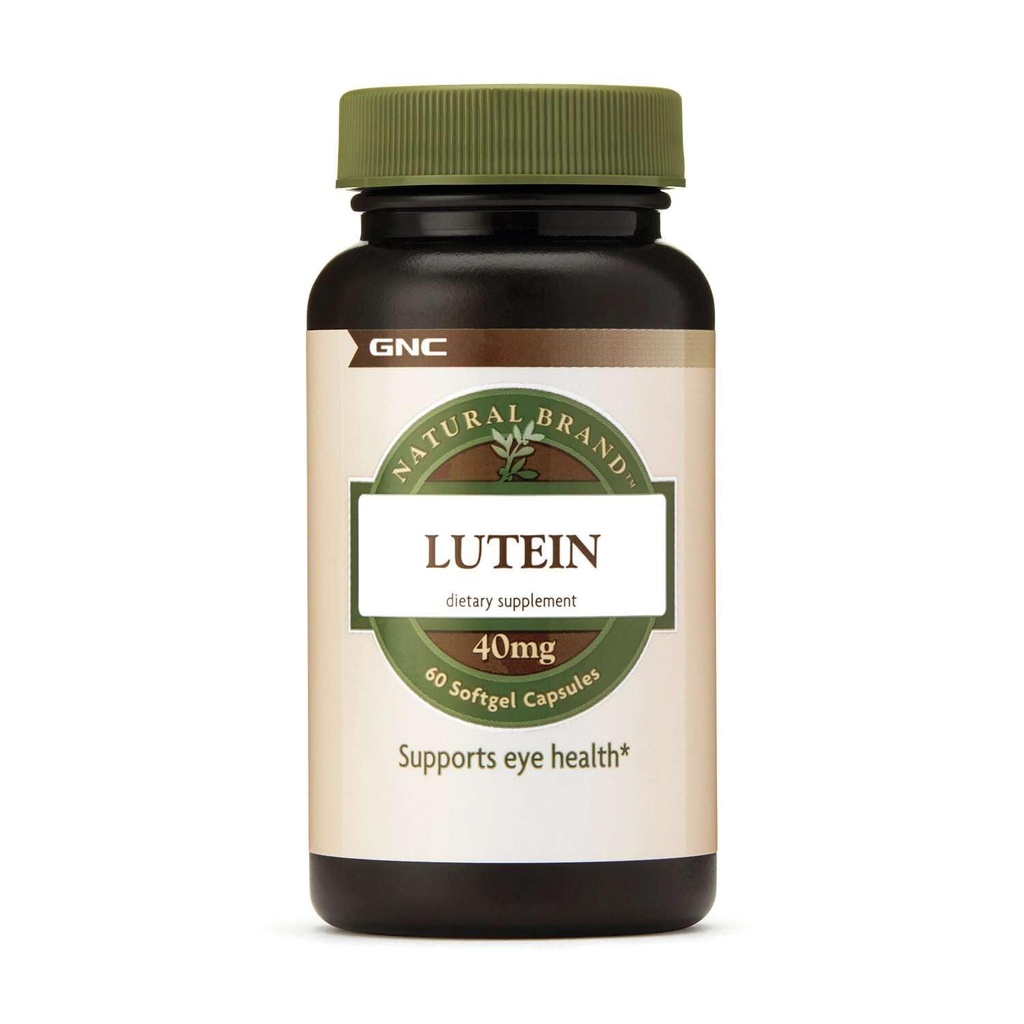 GNC Lutein 40mg, Suportă sănătatea ochilor, 60 Softgels