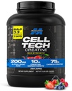 MuscleTech Creatin Monohidrat pulbere - Cell-Tech Creatine Powder Post Workout Recovery Drink, Muscle Builder & Musclebuilding Creatin Supliment - Punch de fructe, 6 lbs (56 Serv) - Ambalaj mai Vary