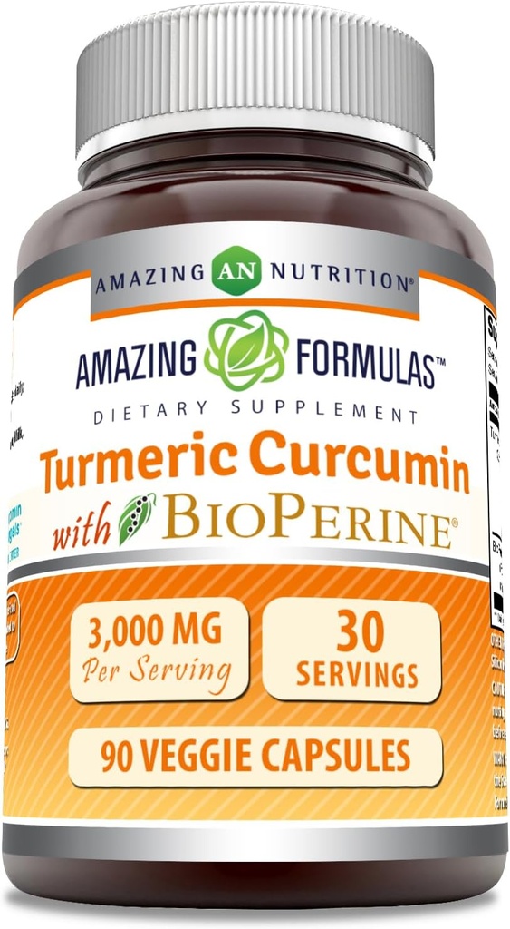 Formule uimitoare Curcumin turmeric cu Bioperine 3000 mg Per Serving 