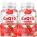 softbear CoQ10 Gummies 400mg Coenzime Q10 Supliment pentru adulți, Coq10 de înaltă absorbție Plus Omega-3, Magneziu, vitamina B3 & Zinc pentru energie celulară și antioxidant, aromă de căpșuni 120 Conte