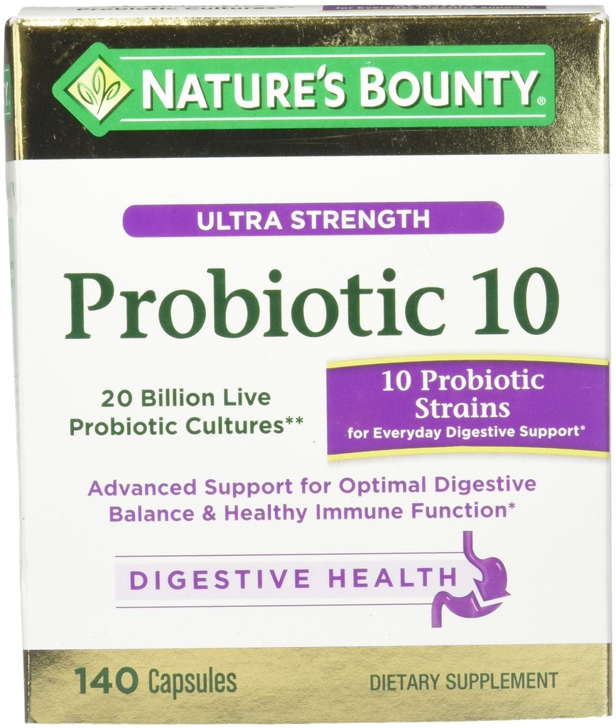 Natura lui Bounty Ultra puterea Probiotic 10, 140 capsule
