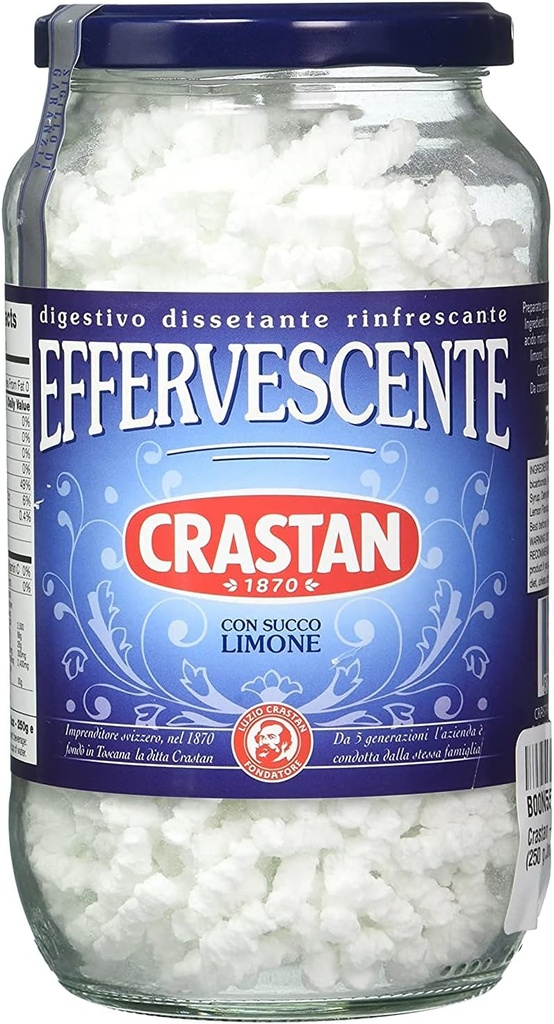 Crastan - Italian Effervescent Antiacid, (3) - 8.82 oz. Borcane