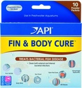 API 2 Pachet de Fin și Body Cure de apă dulce Pudră de medicamente de pește pentru tratamentul bolilor bacteriene, tratează Slime organism, nor de ochi, Fin și Coada Rot, și boala Gill (10-conte) (2 elemente)