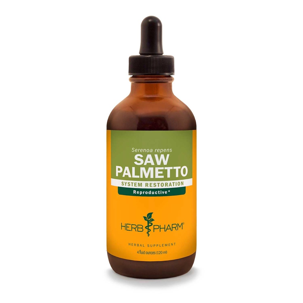Herb Pharm Saw Palmetto Berry Extract lichid pentru suport prostata - 4 Ounce